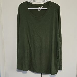 Terra & Sky Forest Green Long Sleeve Top‎
